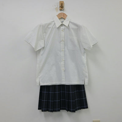 【中古】岐阜県 岐阜県立大垣養老高等学校 女子制服 4点（シャツ・スカート・ニットベスト・スカート）sf015466