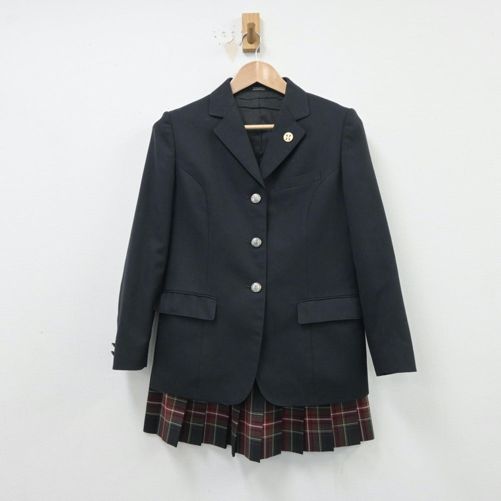 【中古】神奈川県 横浜市立東山田中学校 女子制服 4点（ブレザー・スカート）sf015467