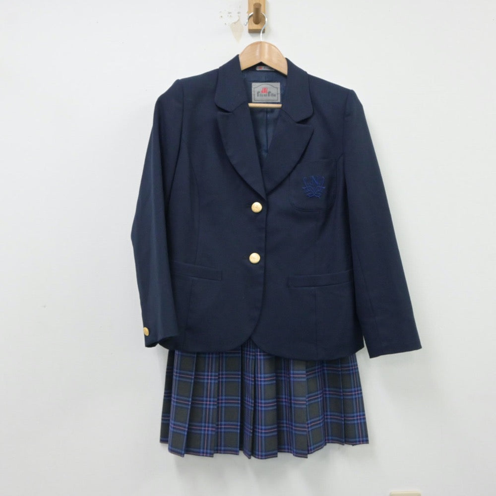 【中古】東京都 日本大学高等学校 女子制服 2点（ブレザー・スカート）sf015469