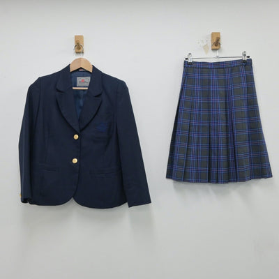 【中古】東京都 日本大学高等学校 女子制服 2点（ブレザー・スカート）sf015469