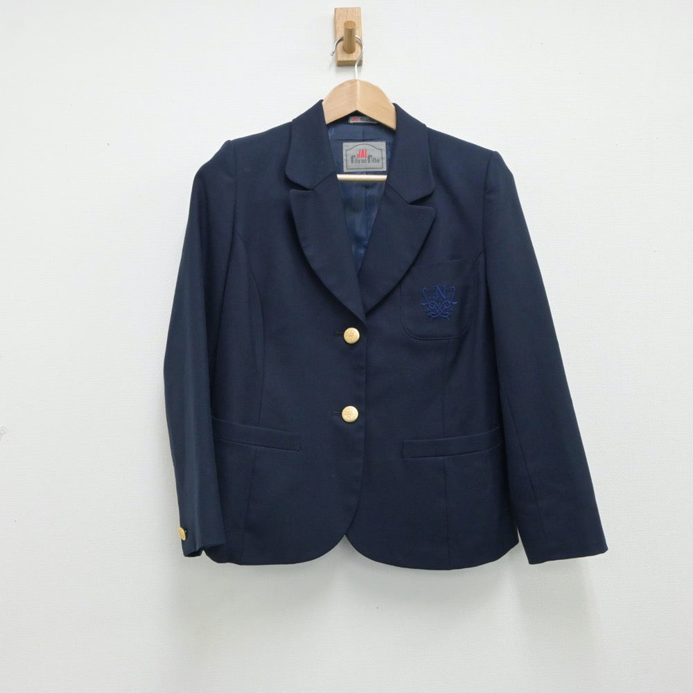 【中古】東京都 日本大学高等学校 女子制服 2点（ブレザー・スカート）sf015469