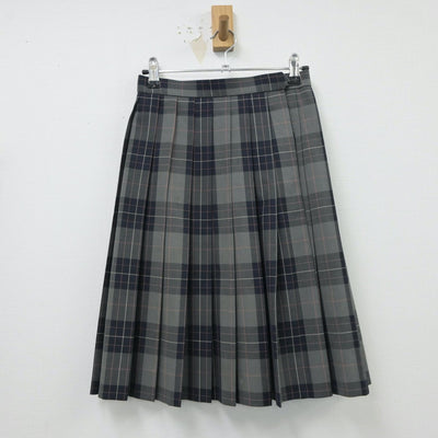 【中古】東京都 日本大学高等学校 女子制服 4点（ニットベスト・スカート）sf015470