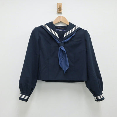 【中古】埼玉県 埼玉県県立大宮武蔵野高等学校 女子制服 3点（セーラー服・スカート）sf015472