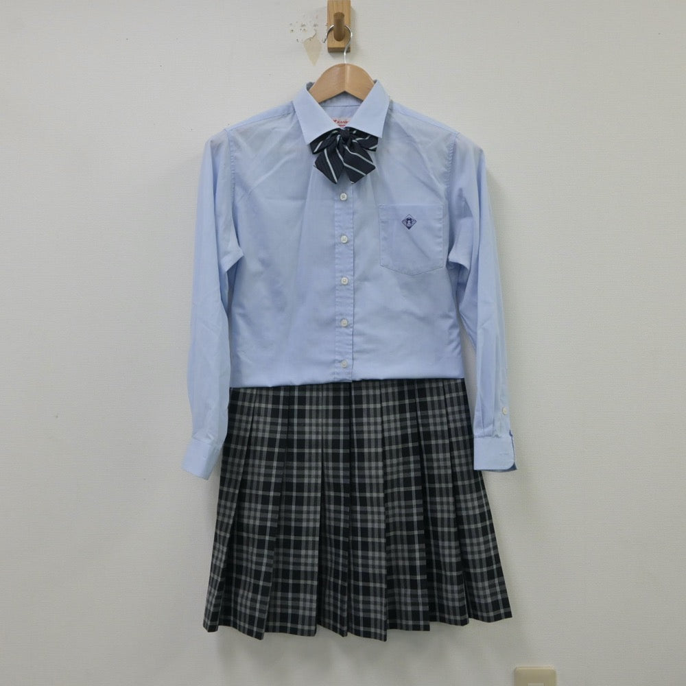 【中古】埼玉県 埼玉県県立大宮武蔵野高等学校 女子制服 3点（ブレザー・シャツ・スカート）sf015474