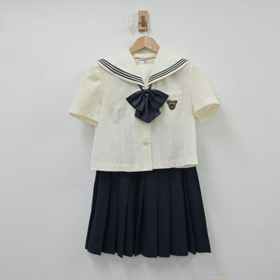 【中古】東京都 淑徳中学校 女子制服 3点（セーラー服・スカート）sf015478