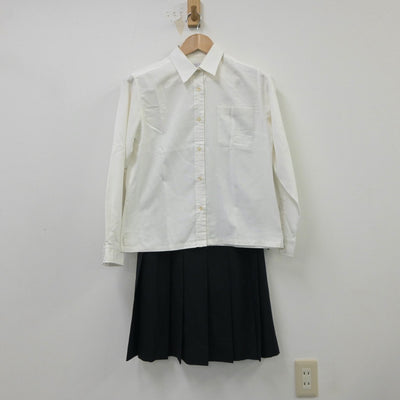 【中古】奈良県 奈良県立磯城野高等学校 女子制服 2点（シャツ・スカート）sf015481