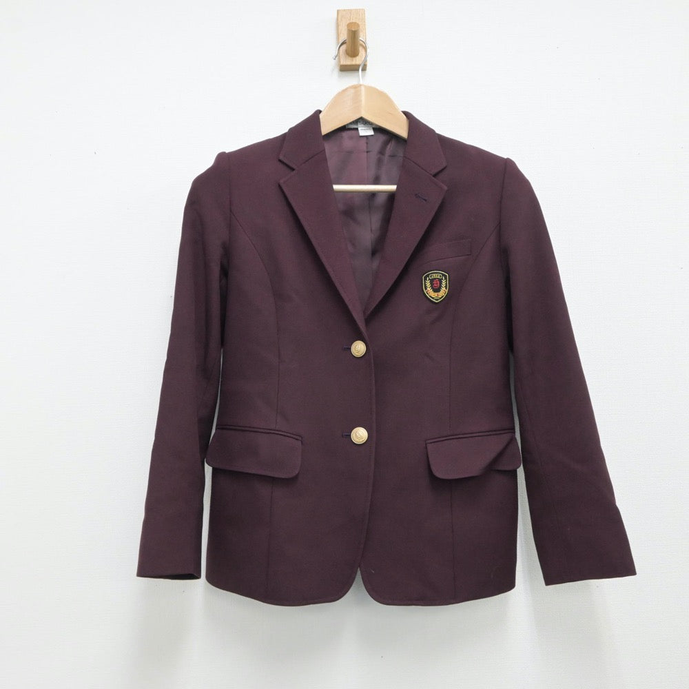 【中古】茨城県 常総学院高等学校 女子制服 2点（ブレザー・スカート）sf015483