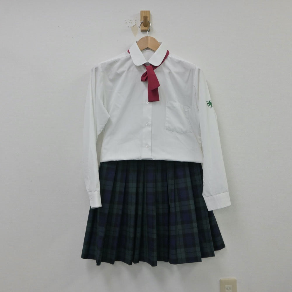 【中古】宮城県 仙台育英高等学校 女子制服 5点（ブレザー・シャツ・ニット・スカート）sf015484