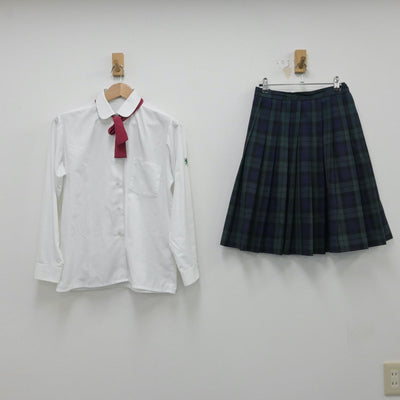 【中古】宮城県 仙台育英高等学校 女子制服 5点（ブレザー・シャツ・ニット・スカート）sf015484