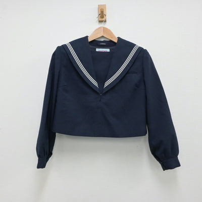 【中古】福岡県 福岡市立西福岡中学校 女子制服 2点（セーラー服・ジャンパースカート）sf015489