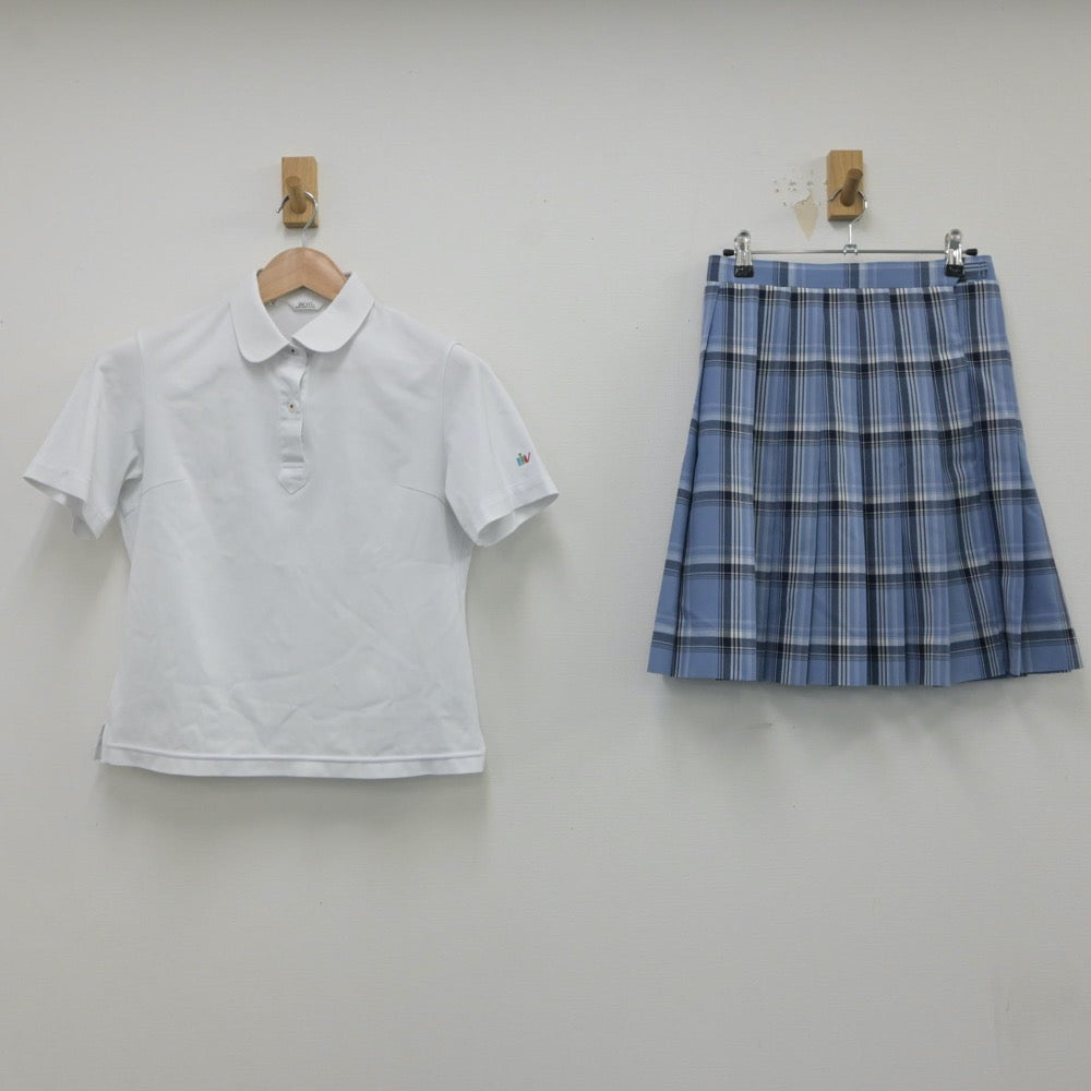 【中古】埼玉県 高崎健康福祉大学高崎高等学校 女子制服 3点（シャツ・スカート）sf015502