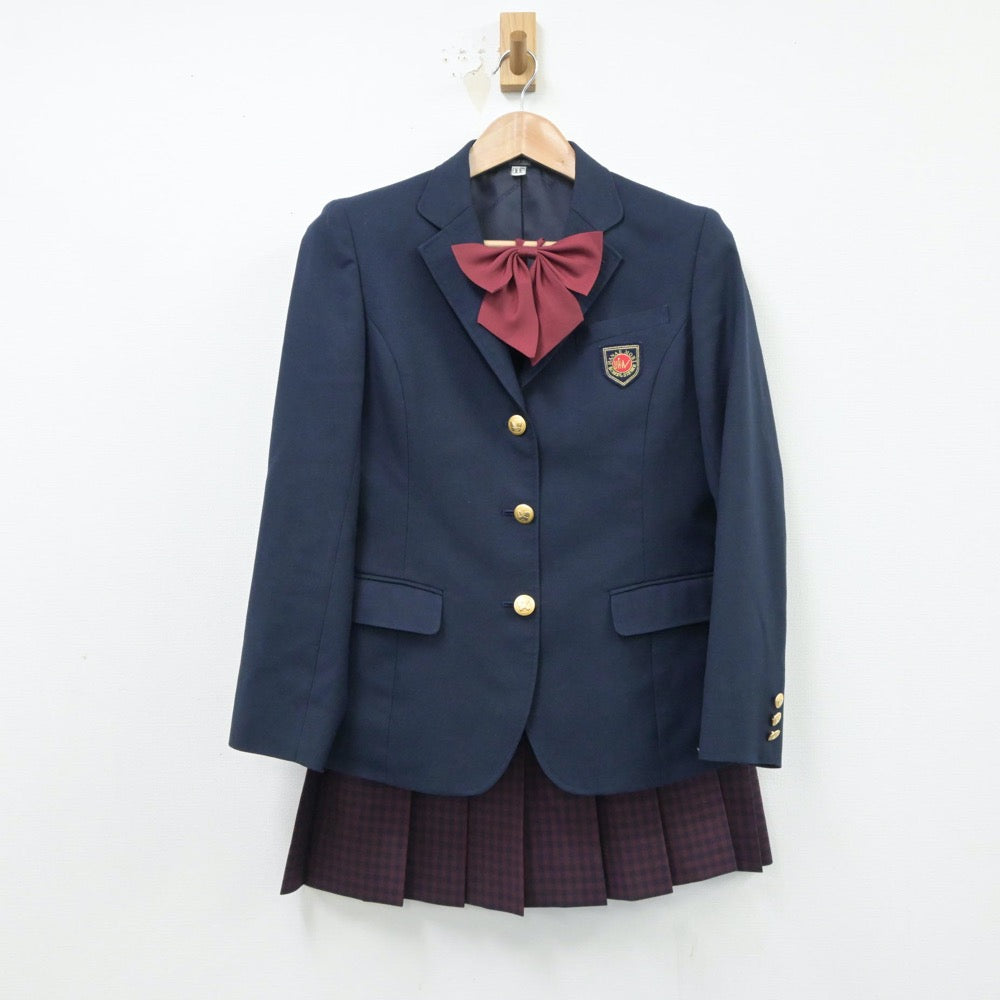 【中古】埼玉県 高崎健康福祉大学高崎高等学校 女子制服 5点（ブレザー・ニット・スカート）sf015503