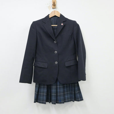 【中古】新潟県 新潟北高等学校 女子制服 2点（ブレザー・スカート）sf015505