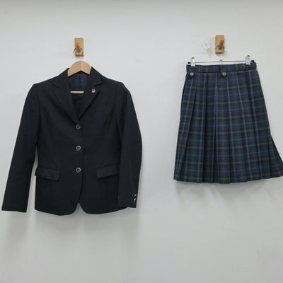 【中古】新潟県 新潟北高等学校 女子制服 2点（ブレザー・スカート）sf015505