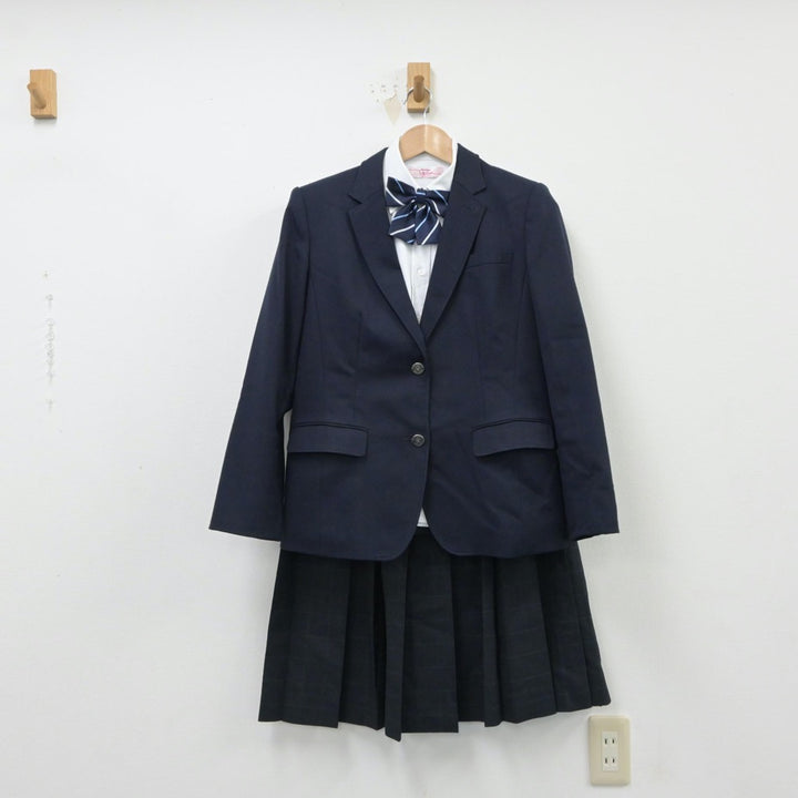 【中古】長崎県 長崎県佐世保南高等学校 女子制服 5点（ブレザー・シャツ・スカート）sf015510