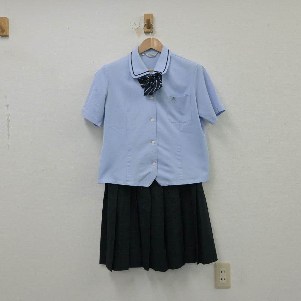 【中古】長崎県 長崎県佐世保南高等学校 女子制服 4点（シャツ・スカート）sf015511