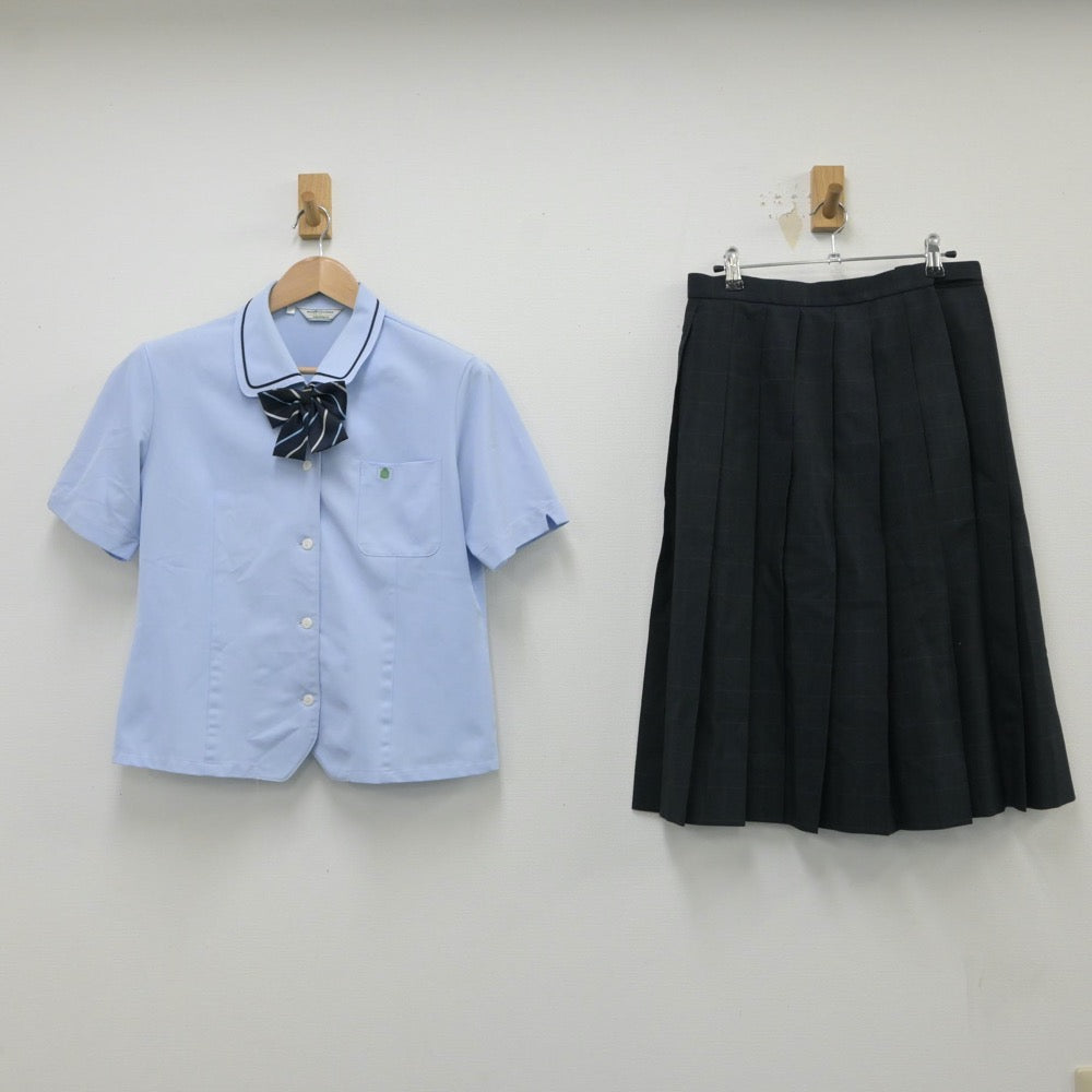 【中古】長崎県 長崎県佐世保南高等学校 女子制服 4点（シャツ・スカート）sf015511