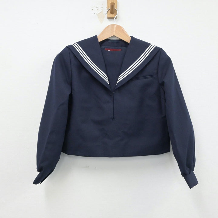 【中古】福岡県 二瀬中学校 女子制服 2点（セーラー服）sf015514