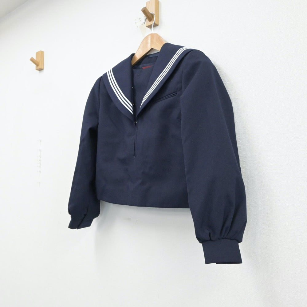 【中古】福岡県 二瀬中学校 女子制服 2点（セーラー服）sf015514