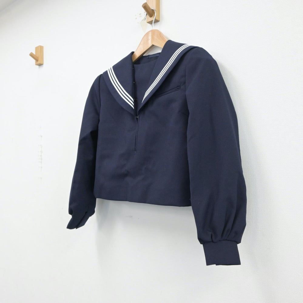 【中古】福岡県 二瀬中学校 女子制服 2点（セーラー服）sf015517