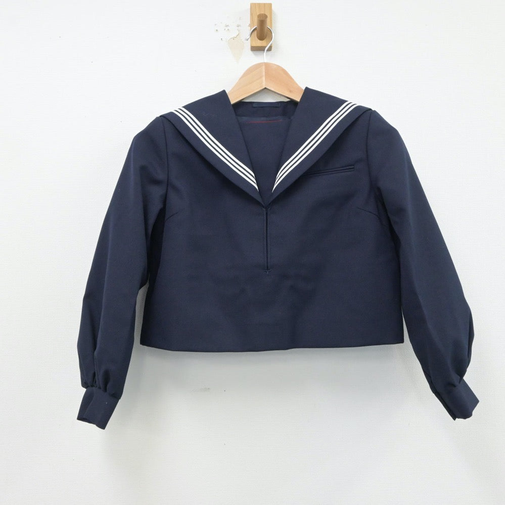 【中古】福岡県 二瀬中学校 女子制服 2点（セーラー服）sf015519