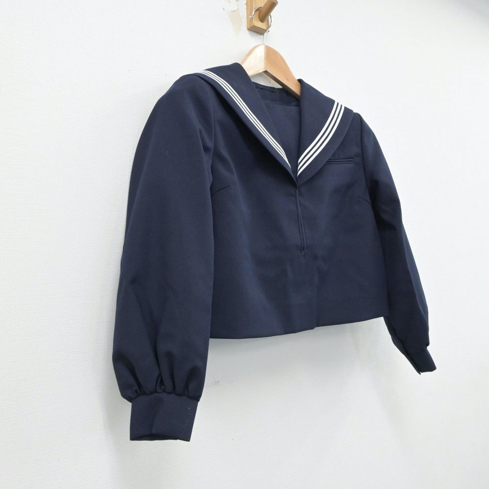 【中古】福岡県 二瀬中学校 女子制服 2点（セーラー服）sf015519