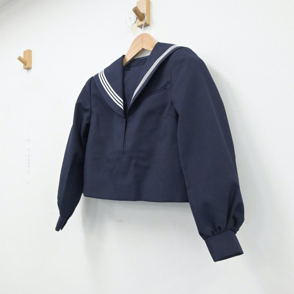 【中古】福岡県 二瀬中学校 女子制服 2点（セーラー服）sf015519