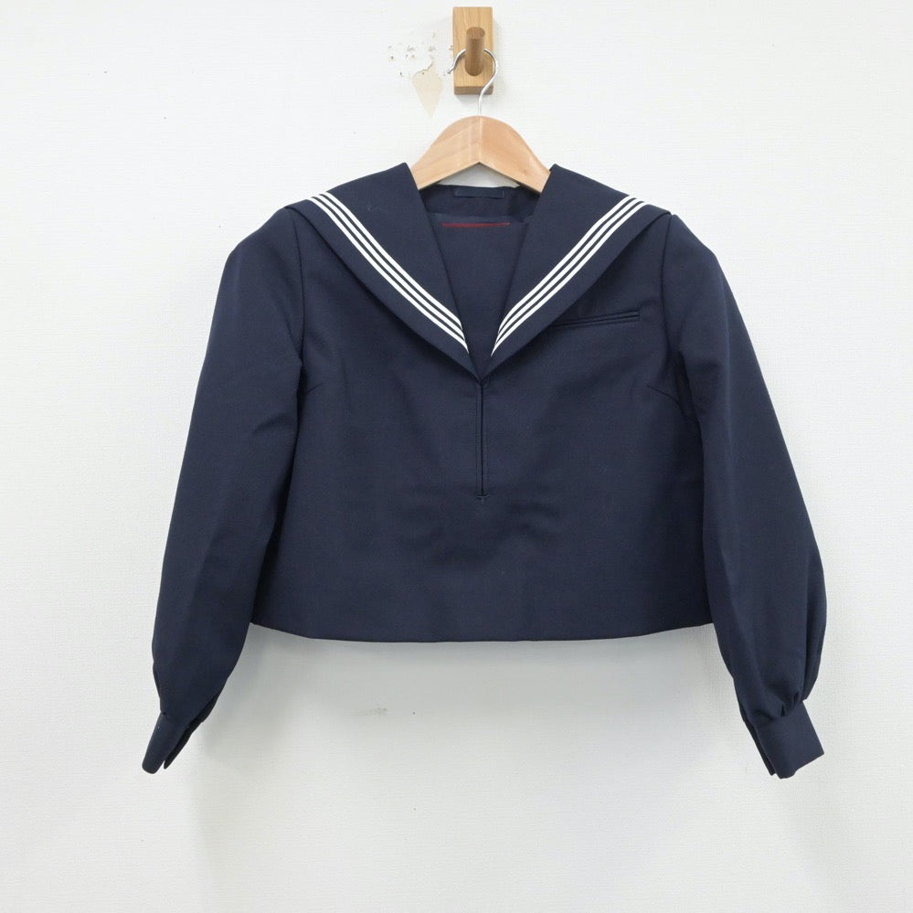 【中古】福岡県 二瀬中学校 女子制服 2点（セーラー服）sf015520