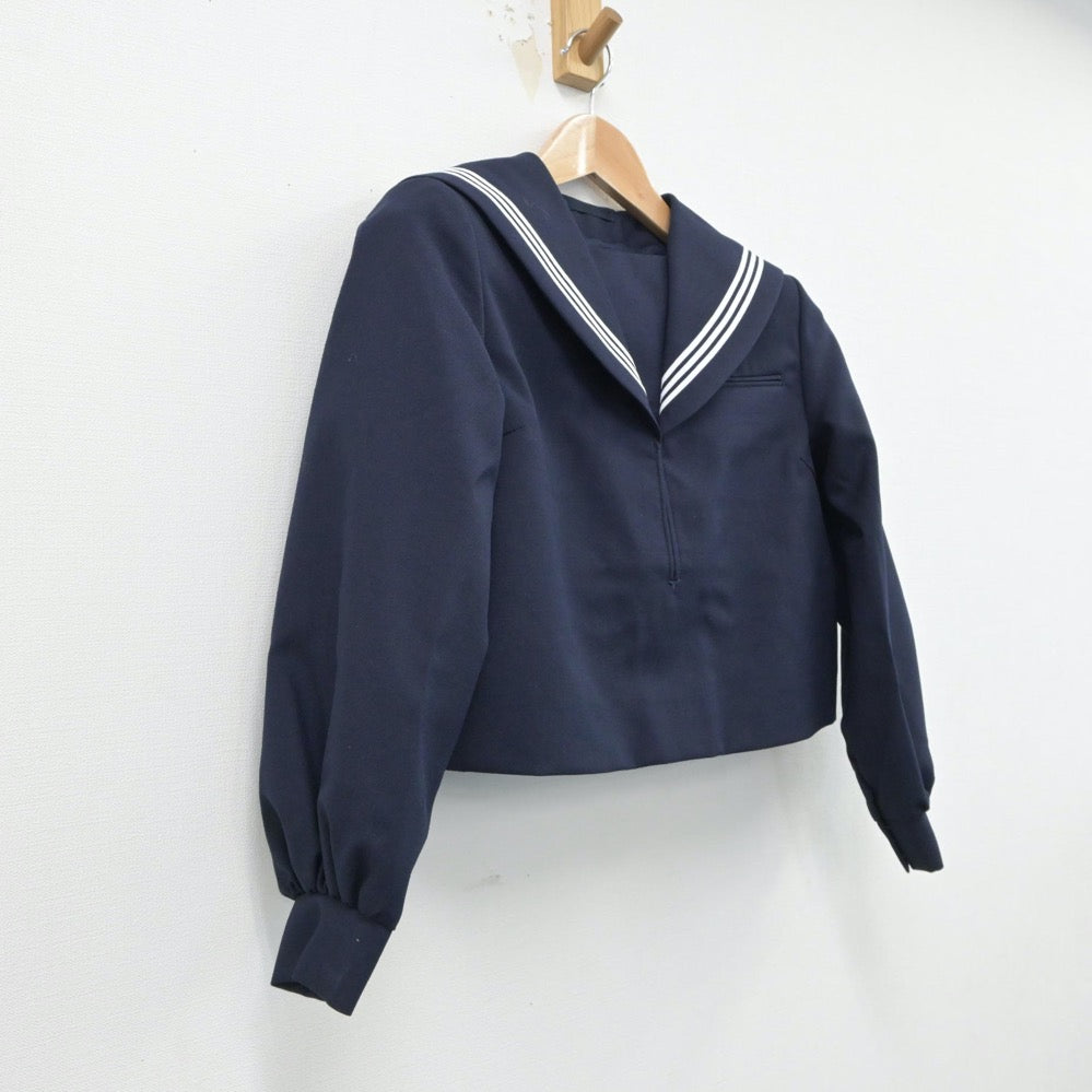 【中古】福岡県 二瀬中学校 女子制服 2点（セーラー服）sf015520