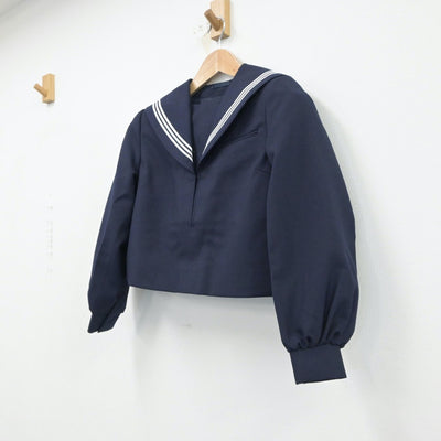 【中古】福岡県 二瀬中学校 女子制服 2点（セーラー服）sf015520