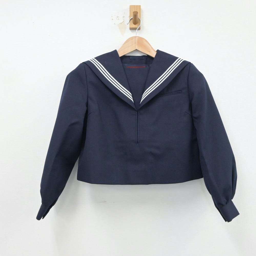 【中古】福岡県 二瀬中学校 女子制服 2点（セーラー服）sf015521