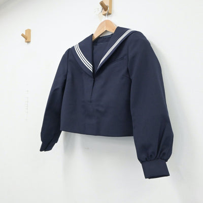 【中古】福岡県 二瀬中学校 女子制服 2点（セーラー服）sf015521