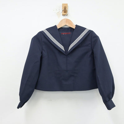 【中古】福岡県 二瀬中学校 女子制服 2点（セーラー服）sf015522