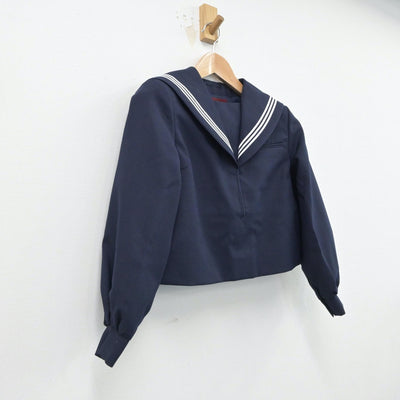 【中古】福岡県 二瀬中学校 女子制服 2点（セーラー服）sf015522