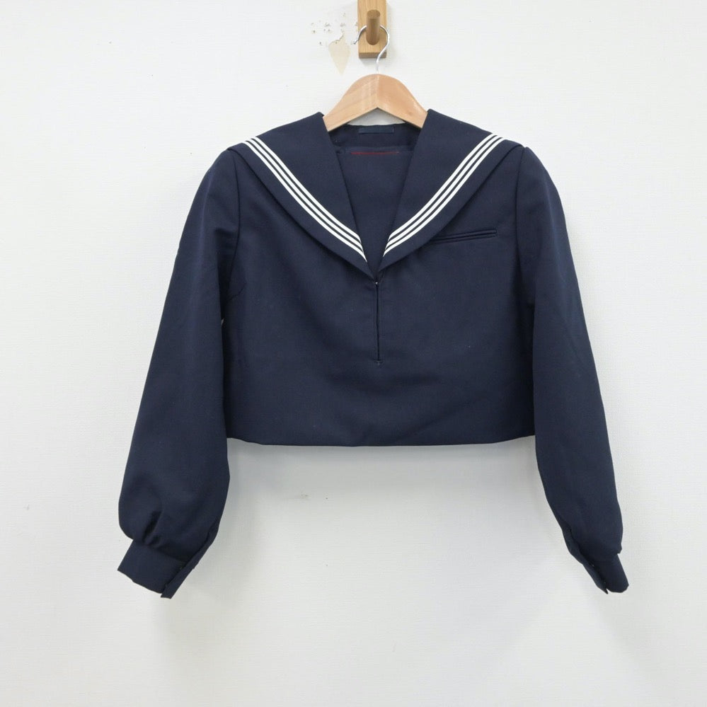 【中古】福岡県 二瀬中学校 女子制服 2点（セーラー服・セーラー服）sf015523