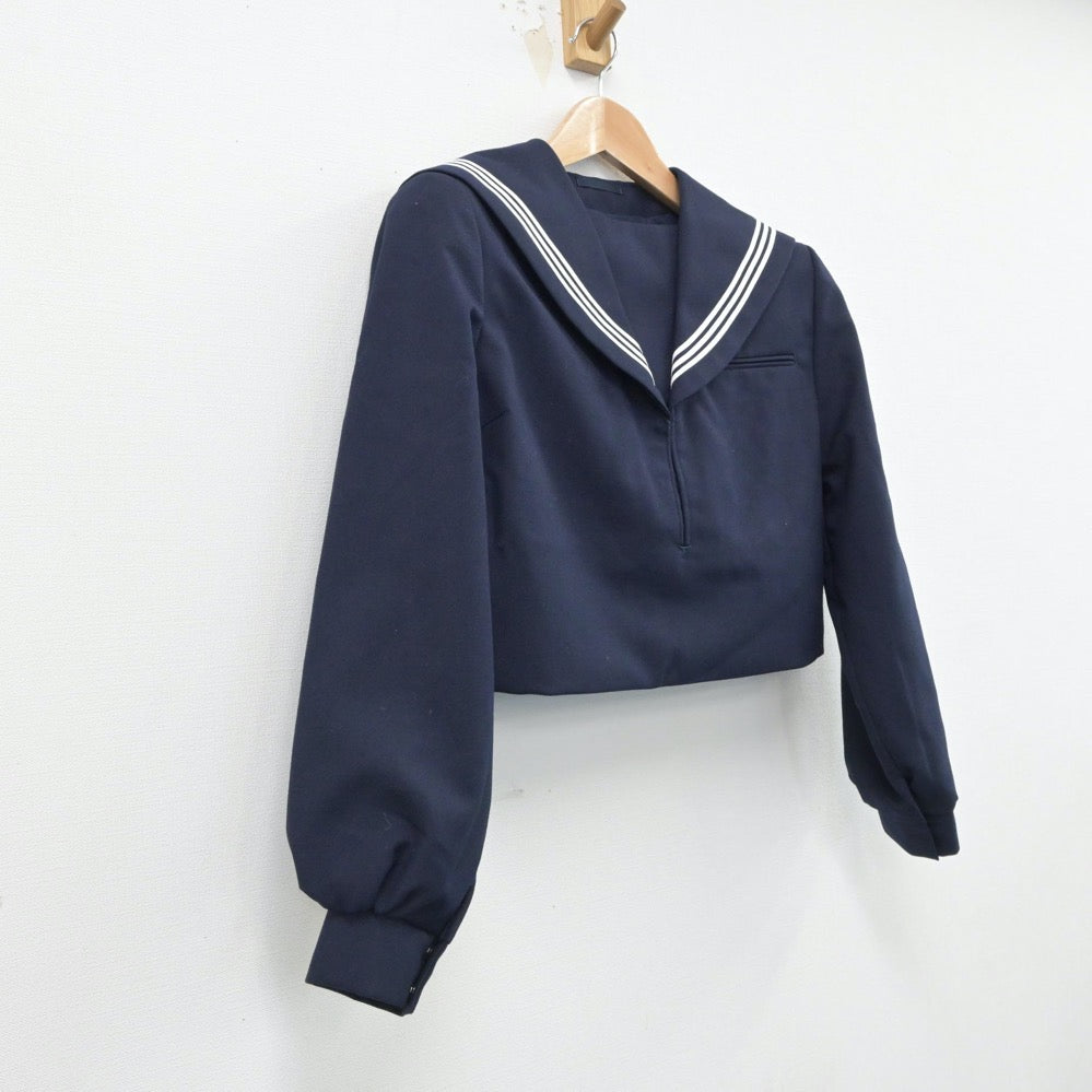 【中古】福岡県 二瀬中学校 女子制服 2点（セーラー服・セーラー服）sf015523