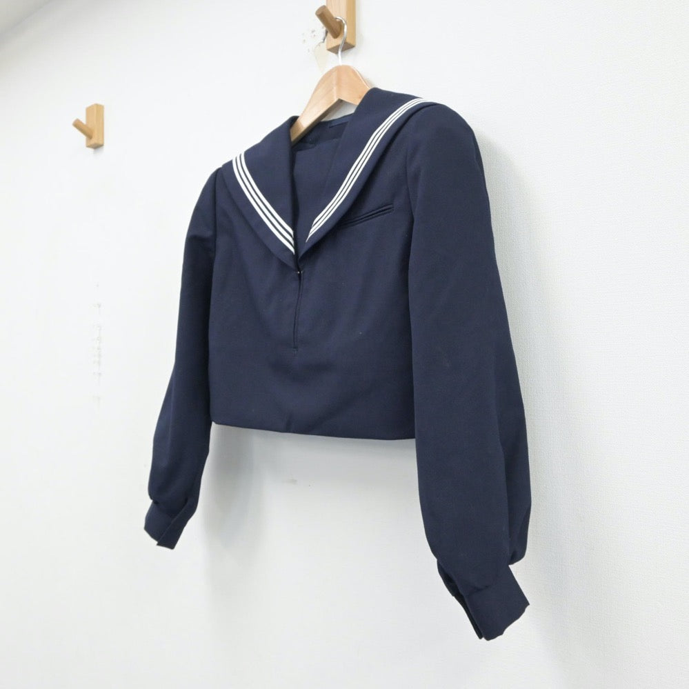 【中古】福岡県 二瀬中学校 女子制服 2点（セーラー服・セーラー服）sf015523