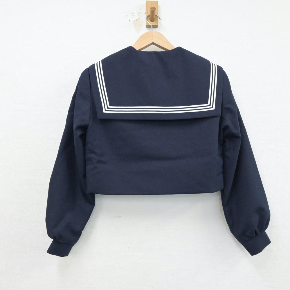 【中古】福岡県 二瀬中学校 女子制服 2点（セーラー服・セーラー服）sf015523