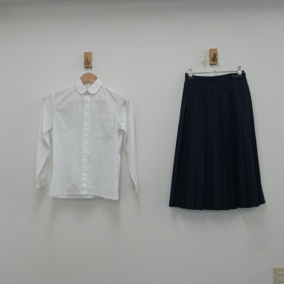 【中古】福岡県 福岡雙葉高等学校 女子制服 2点（シャツ・スカート）sf015525