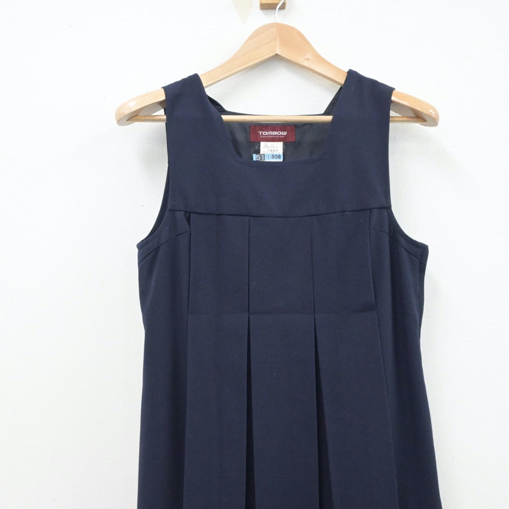 【中古】福岡県 福岡雙葉高等学校 女子制服 1点（ジャンパースカート）sf015527