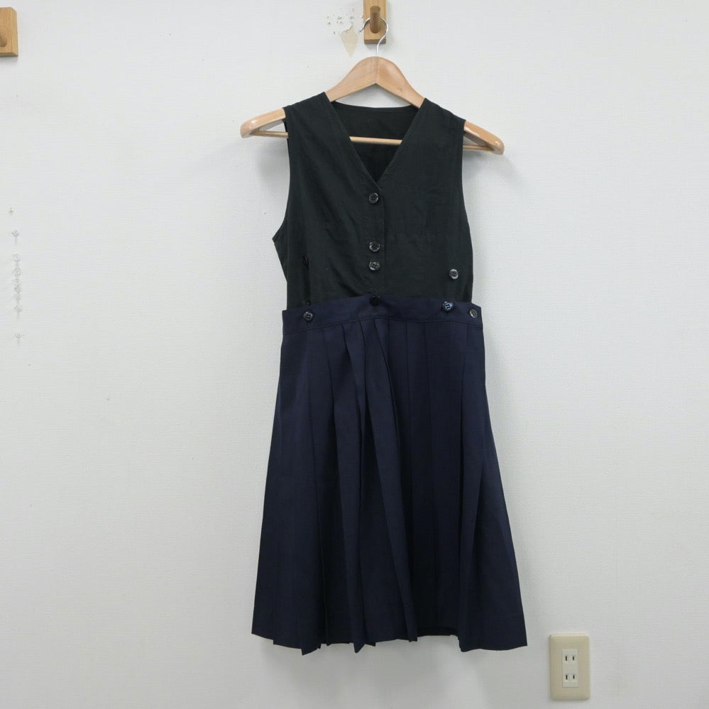 【中古】千葉県 和洋国府台女子高等学校 女子制服 4点（セーラー服・ニット・スカート）sf015531