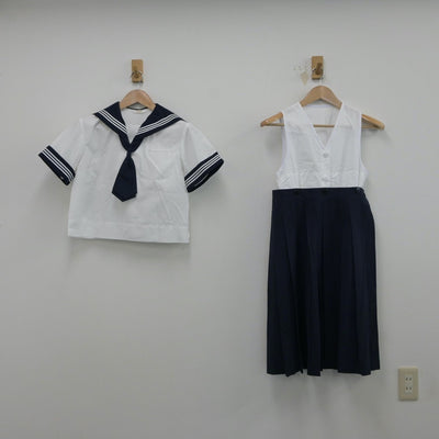 【中古】千葉県 和洋国府台女子高等学校 女子制服 5点（セーラー服・セーラー服・スカート）sf015532