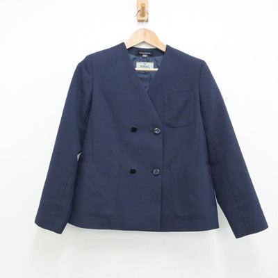 【中古】千葉県 習志野第六中学校 女子制服 4点（ブレザー・シャツ・ジャンパースカート）sf015536