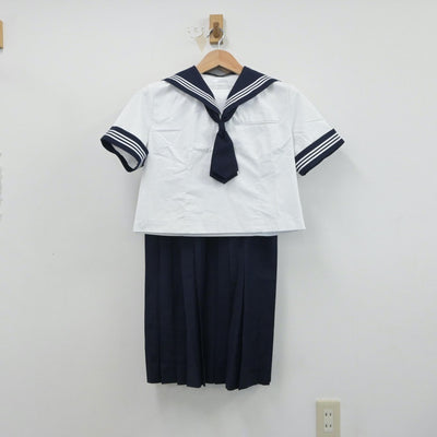 【中古】千葉県 和洋国府台女子高等学校 女子制服 5点（セーラー服・スカート）sf015538