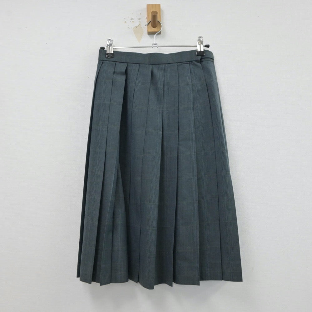 【中古】千葉県 柏井高等学校 女子制服 2点（ニットベスト・スカート）sf015544