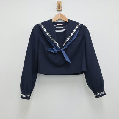 【中古】福岡県 玄洋中学校 女子制服 3点（セーラー服・ジャンパースカート）sf015547