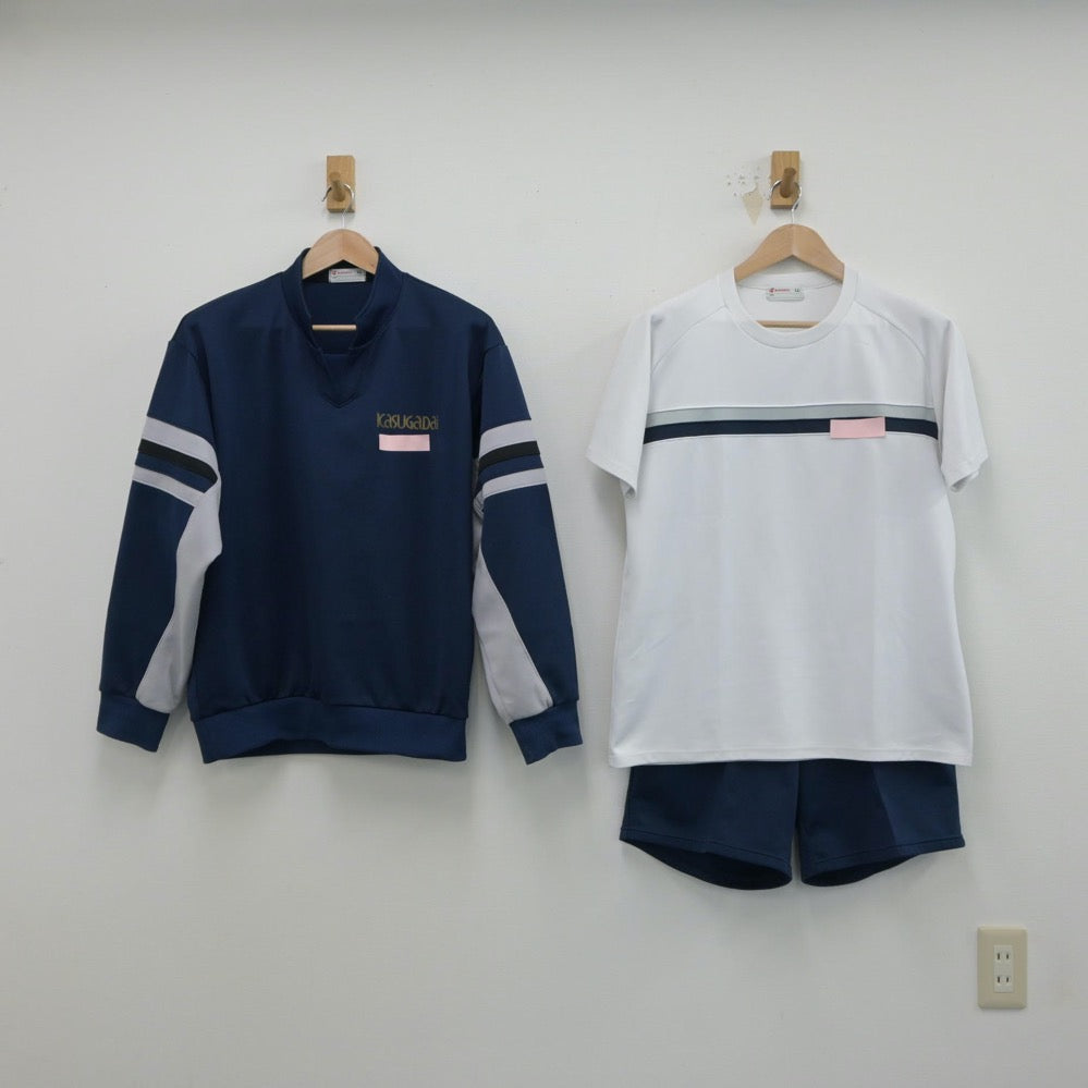 【中古】神奈川県 春日台中学校 女子制服 3点（体操服 上・体操服 下・ジャージ 上）sf015548