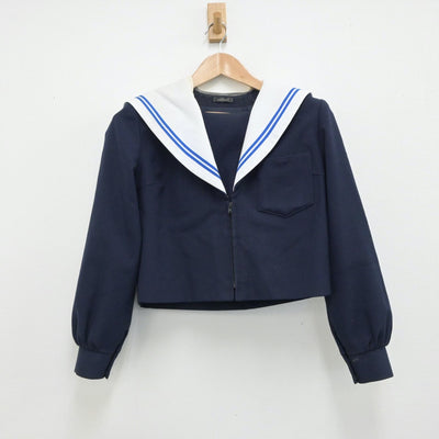 【中古】愛知県 守山西中学校 女子制服 3点（セーラー服・スカート・スカート）sf015553