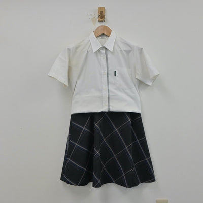 【中古】愛知県 名古屋大谷高等学校 女子制服 2点（シャツ・スカート）sf015559