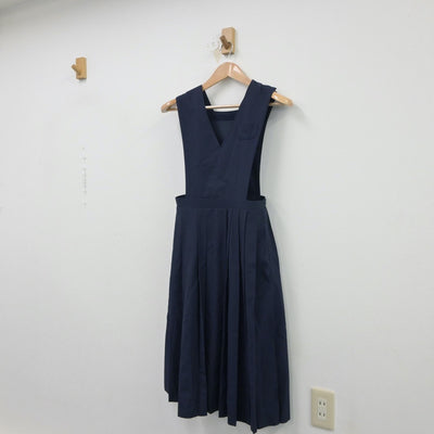 【中古】福岡県 千代中学校 女子制服 1点（ジャンパースカート）sf015572